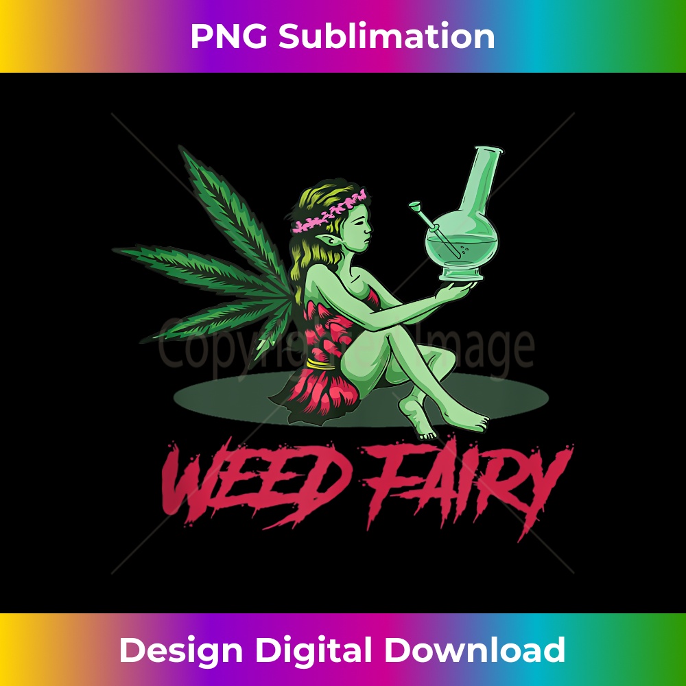 Green Weed Fairy Marijuana - PNG Transparent Sublimation File