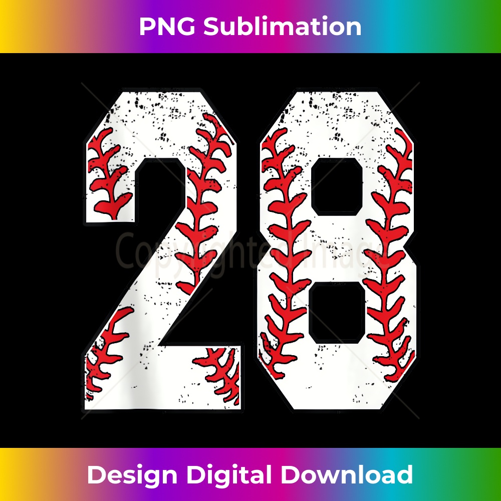 Number #28 Baseball 28 Jersey Number Baseball Lover  1 - Exclusive Sublimation Digital File
