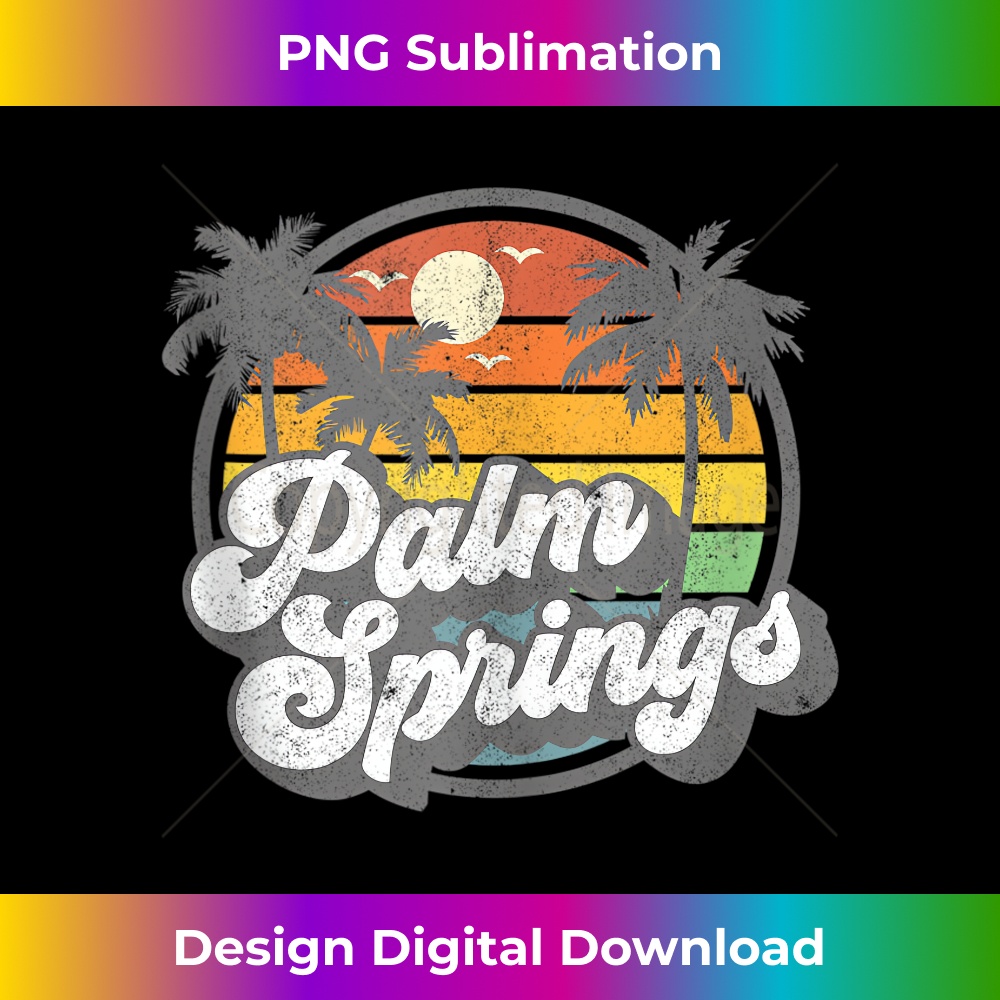 Palm Springs California Beach Retro Vintage Vacation 1 - High-Resolution PNG Sublimation File