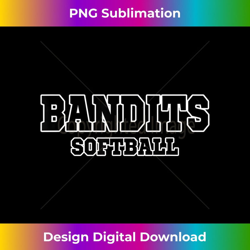 Bandits Softball Team - PNG Sublimation Digital Download