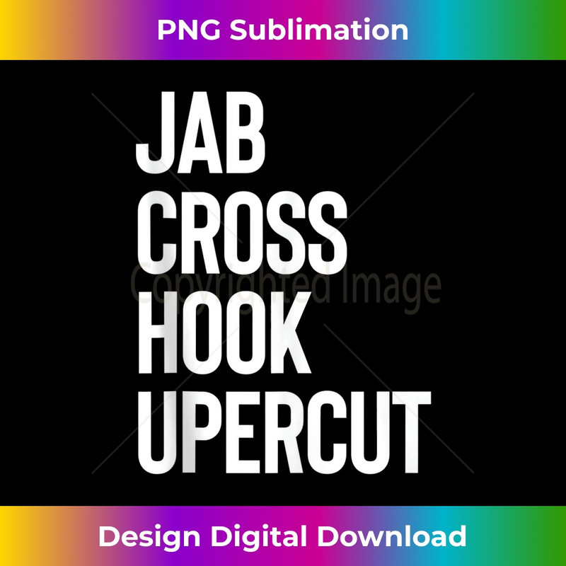 Jab Cross Hook Uppercut & Men Funny Boxing - Retro PNG Sublimation Digital Download