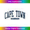Cape Town South Africa College University Style Navy - Instant Sublimation Digital Download
