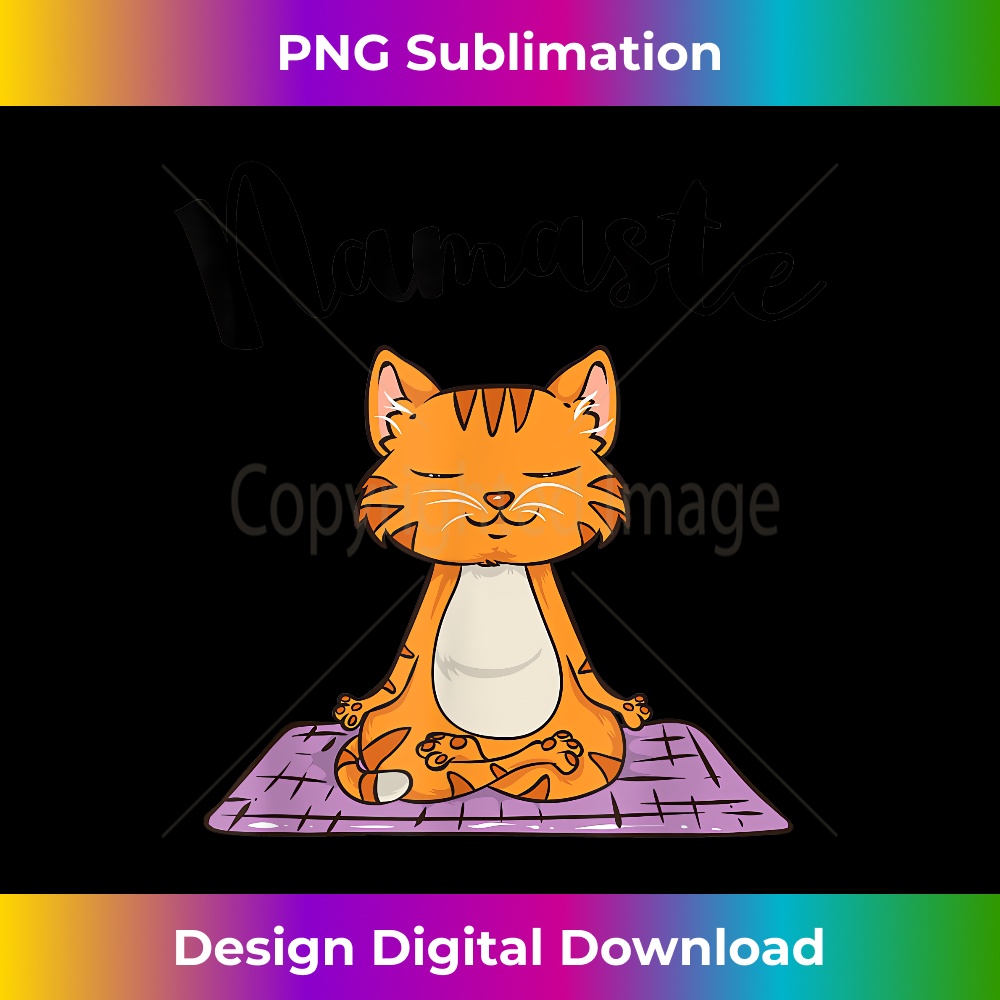 Cat Yoga Namaste Girls Kitten Yoga - Premium PNG Sublimation File