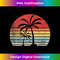 Vintage Retro Palm Tree Tropical Beach Summer Vacation  1 - Instant PNG Sublimation Download
