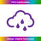 Purple Cloud & Rain 1 - Artistic Sublimation Digital File
