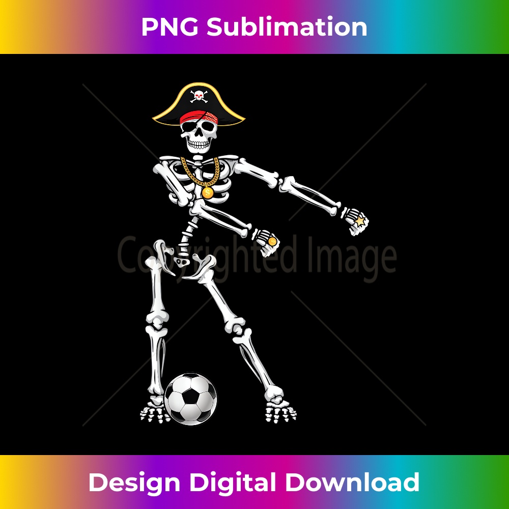 Pirate skeleton soccer flossing dance t- kids s 1 - Instant PNG Sublimation Download
