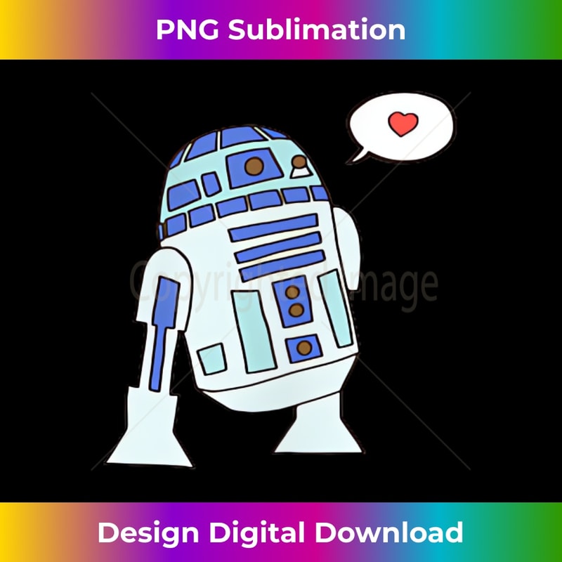 Amazon Essentials Star Wars Valentine's Day Love from R2-D2 - PNG Transparent Digital Download File for Sublimation