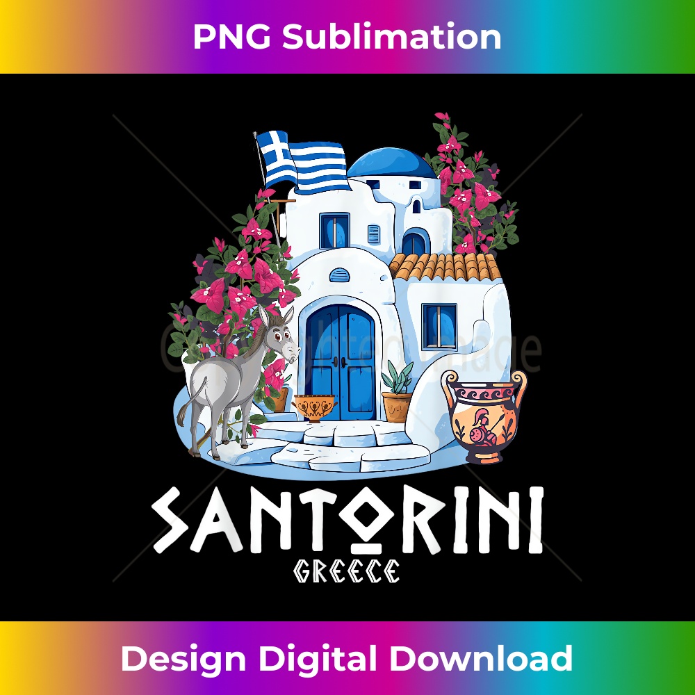 Santorini Greece Santorini 1 - Elegant Sublimation PNG Download