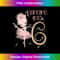Dancing Into 6th Birthday Girl Ballet Party Dance Ballerina - Unique Sublimation PNG Download