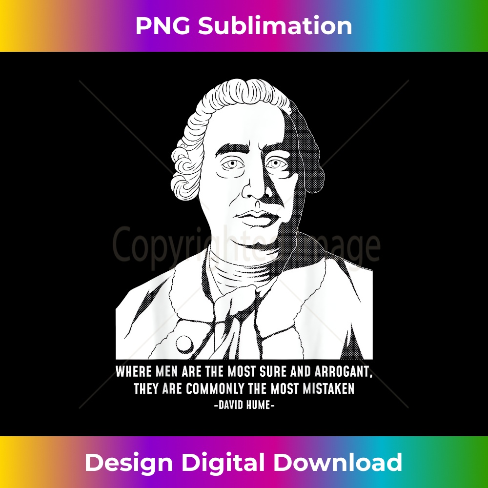 Philosophy Quote Skeptic David Hume 1 - Instant Sublimation Digital Download