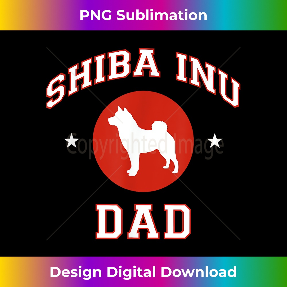 Shiba Inu Dad 1 - High-Resolution PNG Sublimation File