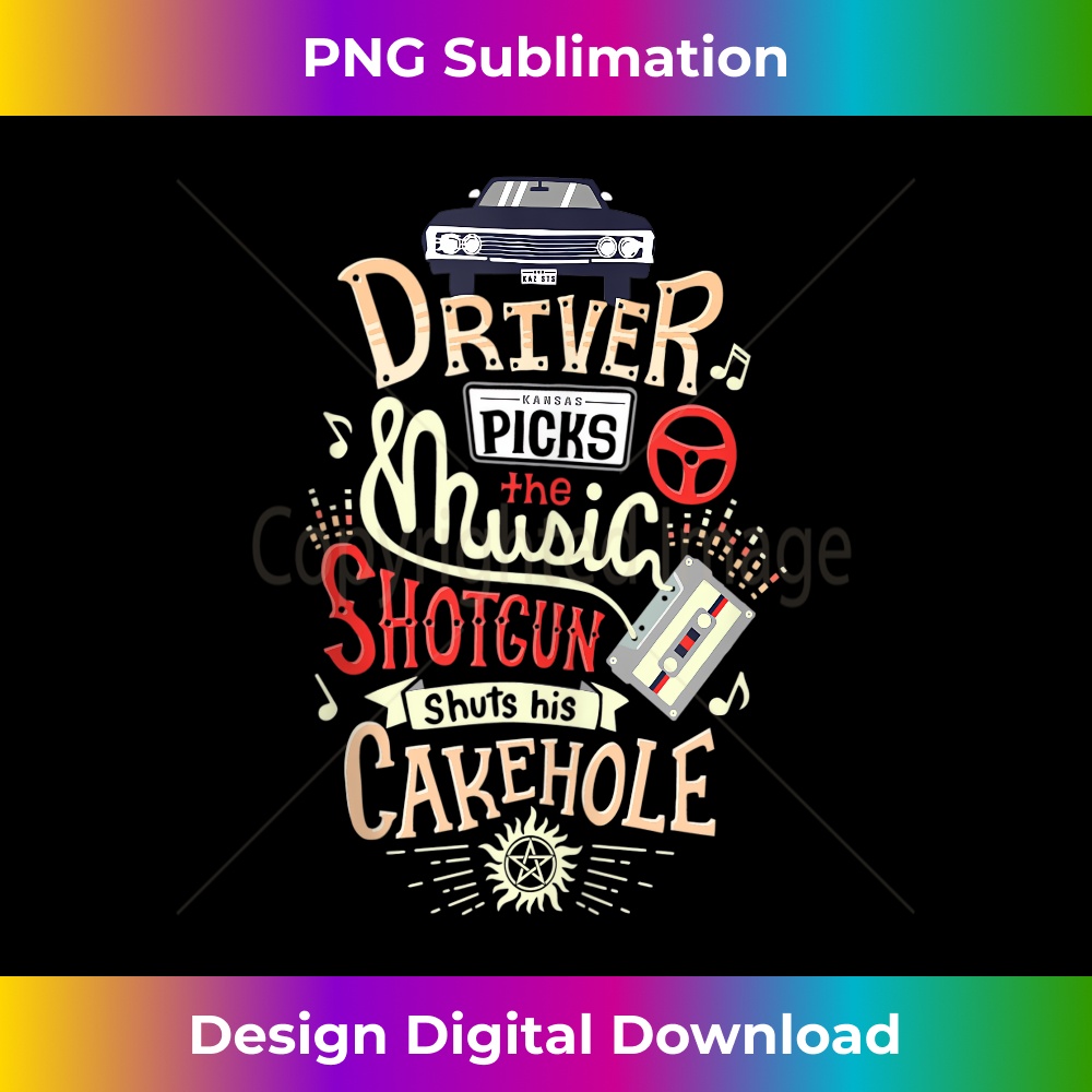Supernatural Driver Picks The Music 1 - PNG Transparent Sublimation Design