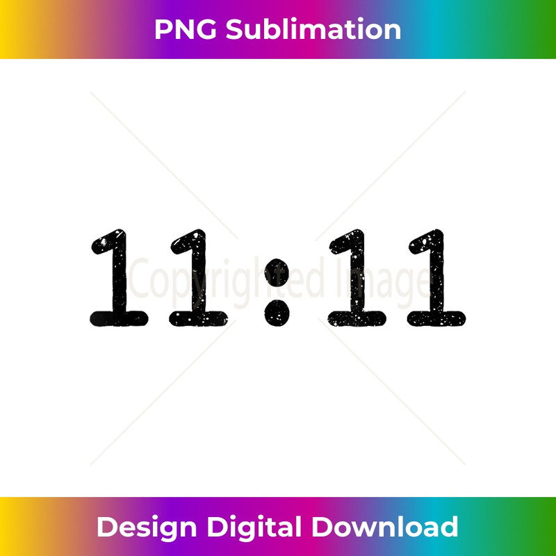 1111 Numerology Vintage Style Spiritual Awakening - Modern Sublimation PNG File