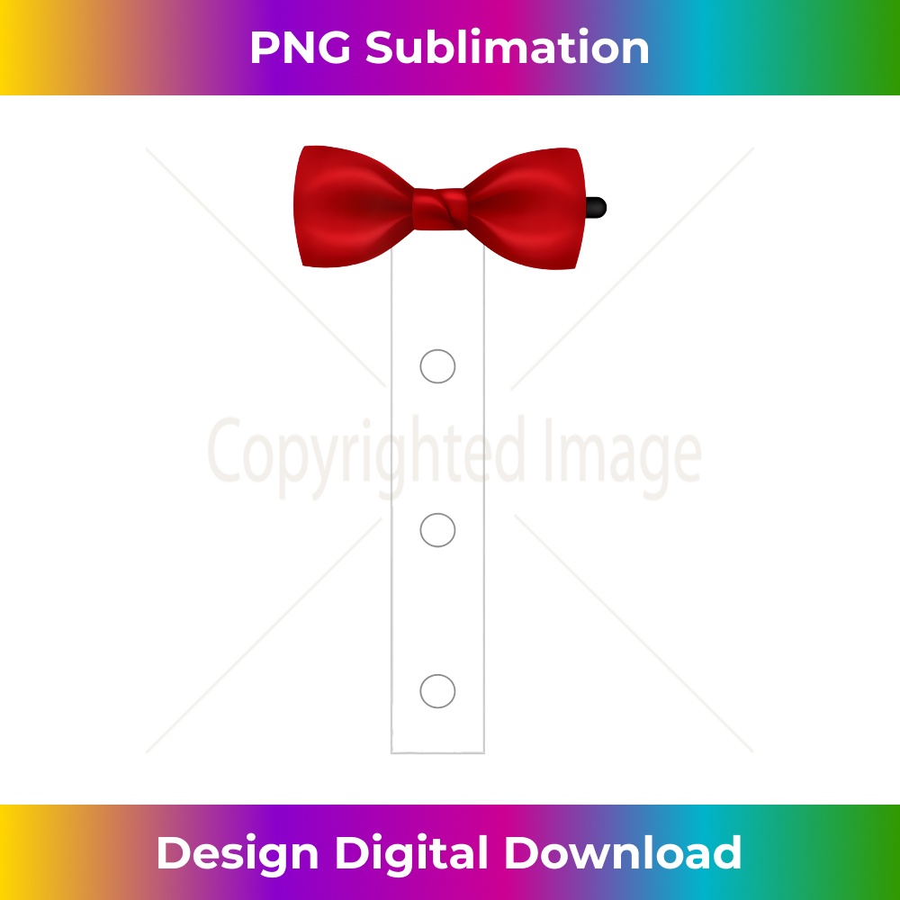 Funny FAUX FAKE Tuxedo with bow-tie - Aesthetic Sublimation Digital File