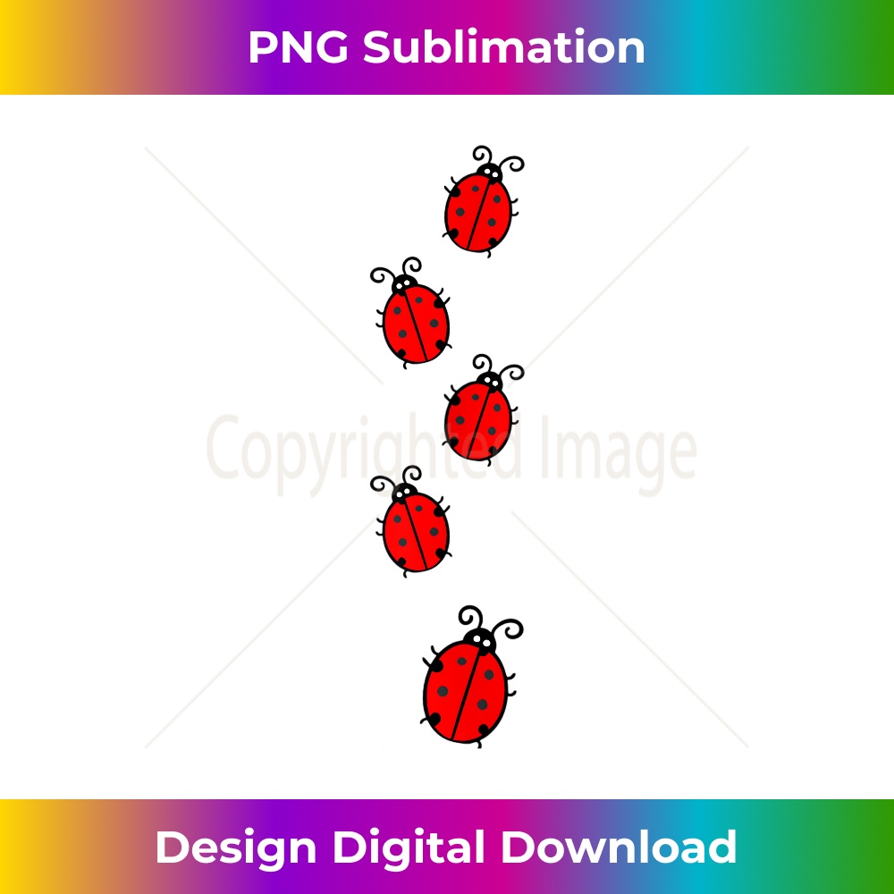 Lady Bug Red & Black Spotted Beetle Ladybird Cute Ladybug 1 - Modern Sublimation PNG File