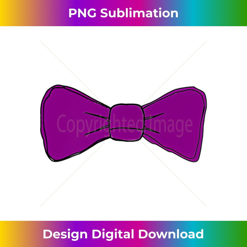 Purple Bow Tie T 1 - Exclusive PNG Sublimation Download