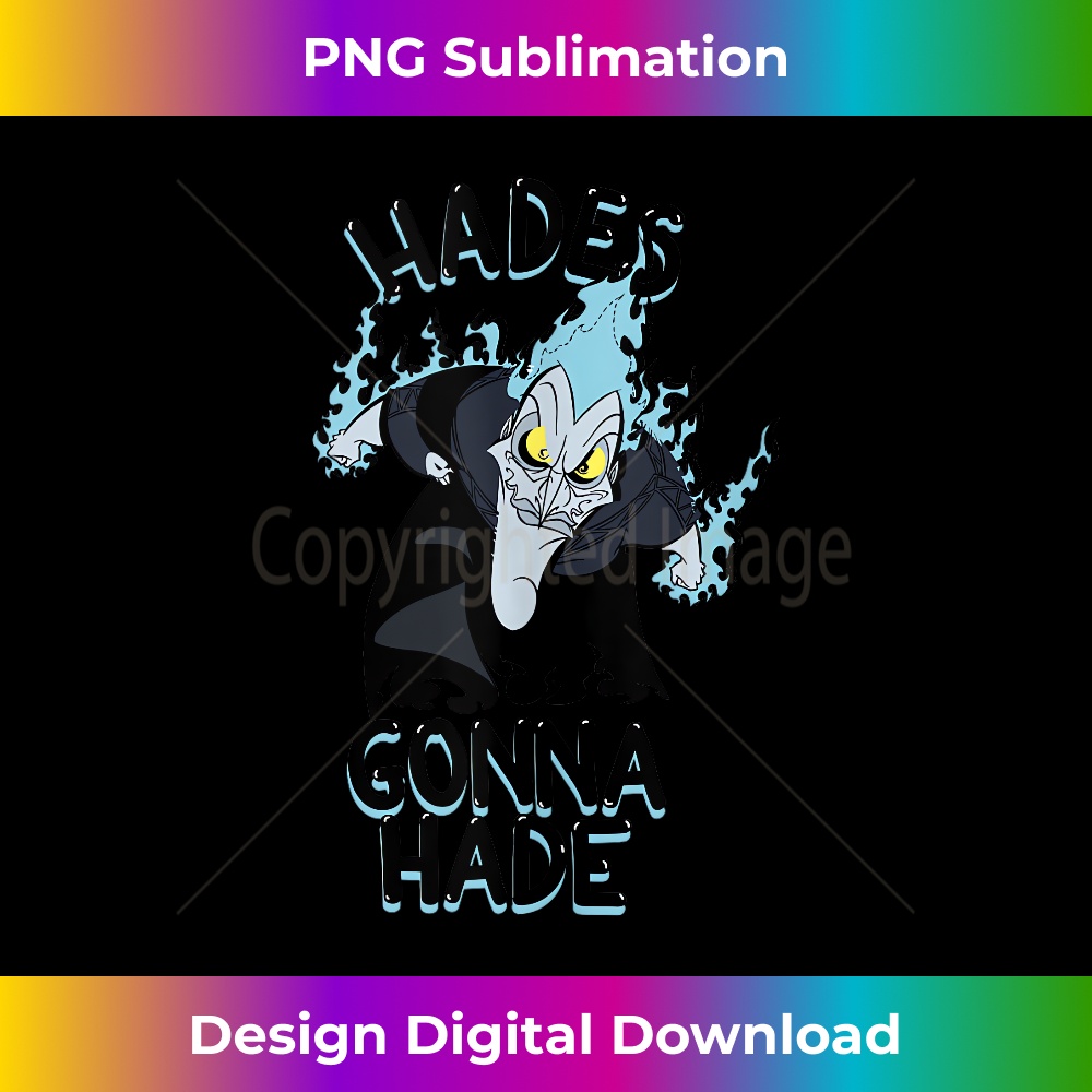 Disney Villains Hades Flames Gonna Hade Big Chest Portrait - Stylish Sublimation Digital Download