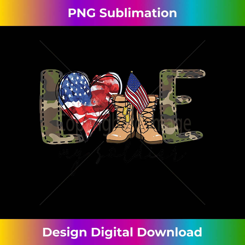 I Love My Soldier Military T Military Army Wife - Aesthetic Sublimation Digital File