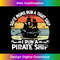 Retro Some Moms Run A Tight Ship Pirate Mama Mother Sunset 1 - Vintage Sublimation PNG Download