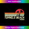 Summer Vacation Vintage Hawaii Tunnels Beach 1 - PNG Transparent Digital Download File for Sublimation