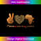 Peace Love Juneteenth Leopard 1 - Modern Sublimation PNG File