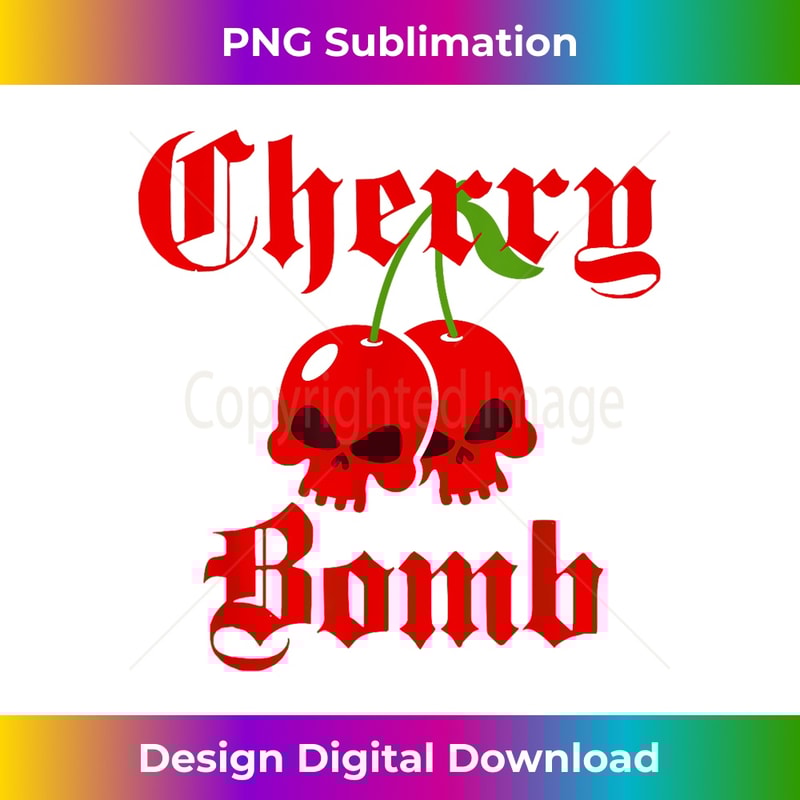 Old English Cherry Bomb Skulls 1 - Premium Sublimation Digital Download