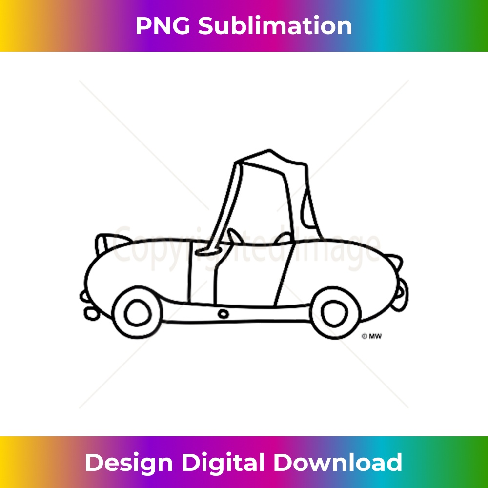 Original Cartoon Bugeye Frogeye Healey Sprite Antique Car 1 - High-Quality PNG Sublimation Download