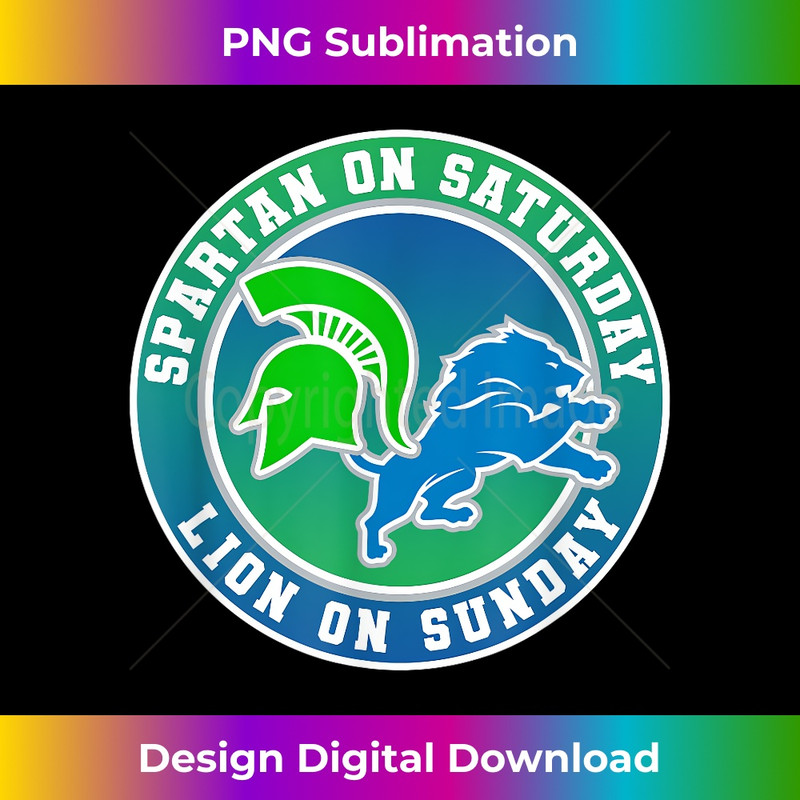 Spartan on Saturday Lion on Sunday Funny Family Birthday 1 - Digital Sublimation Download File