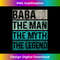 Father's Day Baba The Man The Myth The Legend Funny - Decorative Sublimation PNG File