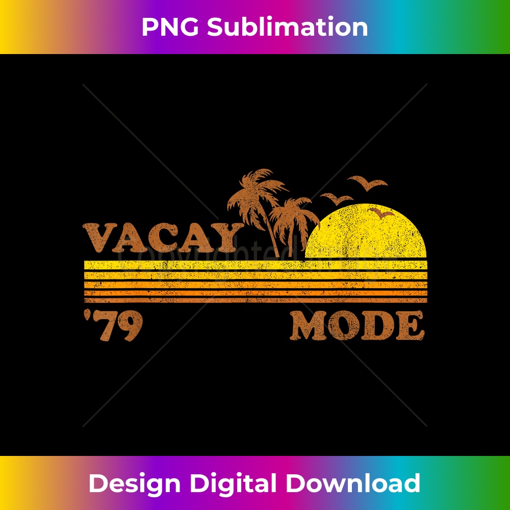 Vintage Vacay Mode Beach Vacation Retro Sunset 70's  1 - Trendy Sublimation Digital Download