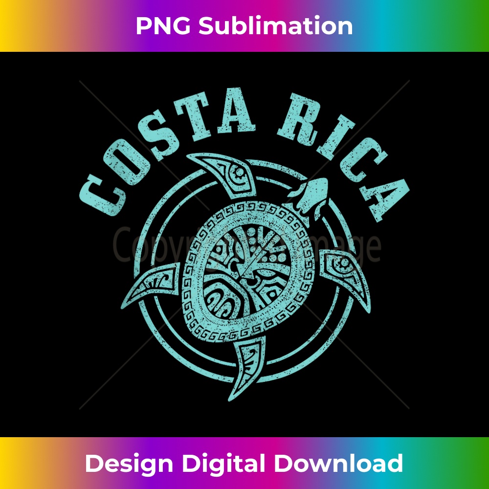 Costa Rica Sea Turtle Scuba Diving Surfer Scuba Diver - Instant PNG Sublimation Download