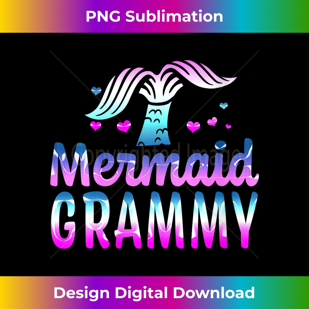 s Mermaid Grammy Funny Grandma s For Mothers Day Birthday 1 - Premium PNG Sublimation File