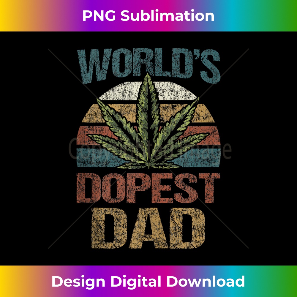 Mens Worlds Dopest Dad - Weed Leaf Funny Marijuana Cannabis 1 - Professional Sublimation Digital Download