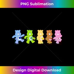 care bears vintage rainbow bears grateful line up - trendy sublimation digital download