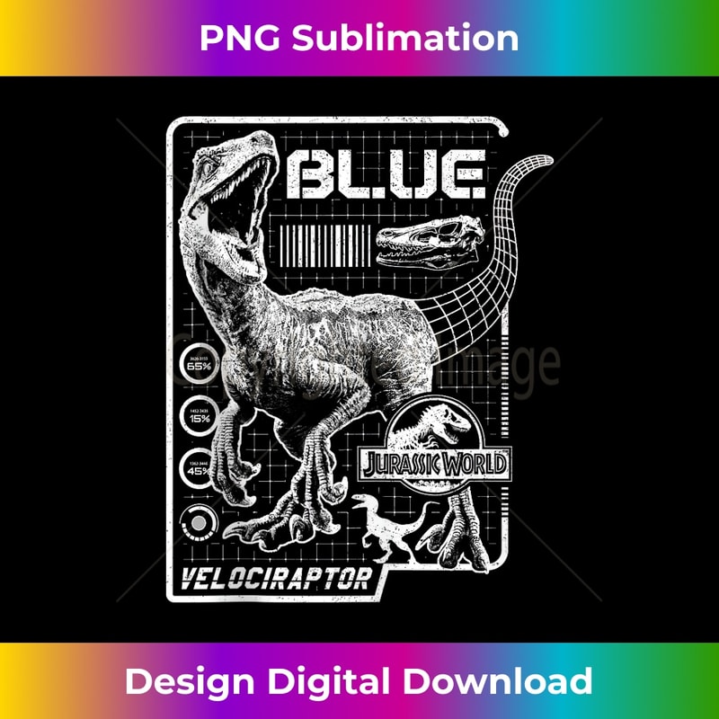 Jurassic World 2 Blue The Velociraptor Digital Sketch - Premium PNG Sublimation File