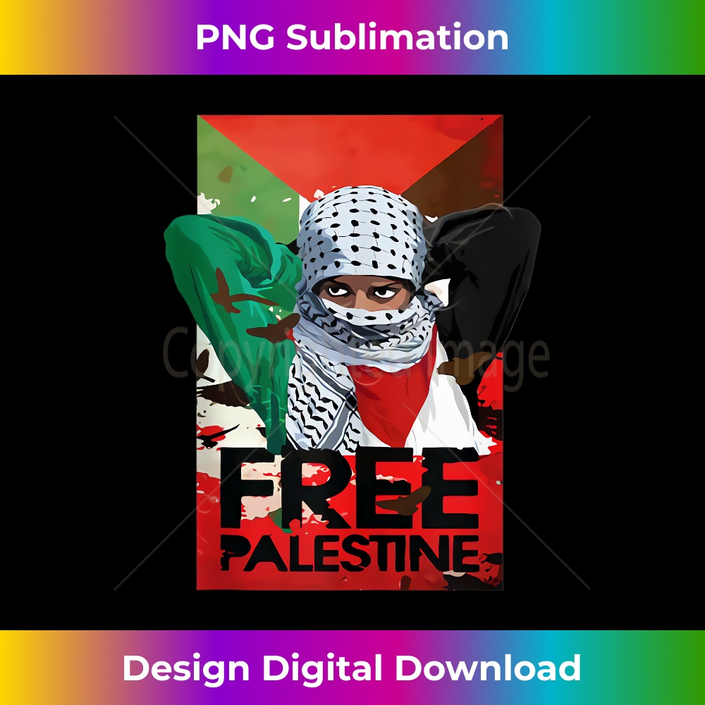 Free Palestine - PNG Transparent Digital Download File for Sublimation