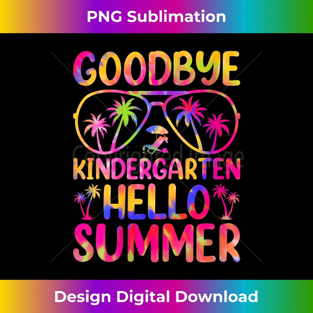 s Last Day Of School Goodbye Kindergarten Teacher Hello Summer 1 - Elegant Sublimation PNG Download