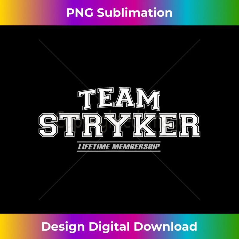 Team Stryker Proud Family Surname, Last Name 1 - PNG Transparent Sublimation Design
