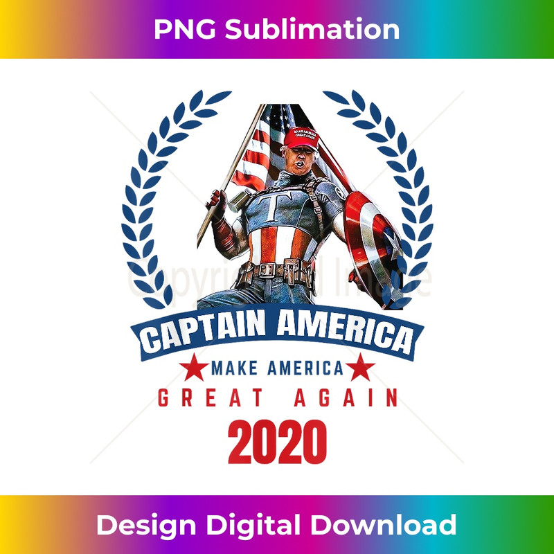 TRUMP AGAIN AMERICAN CAPTAIN 2020 MAKE AMERICA GREAT FUNNY 1 - Exclusive PNG Sublimation Download