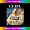 Cuban Dominos Cigar Fedora Hat Funny Cuba - Digital Sublimation Download File