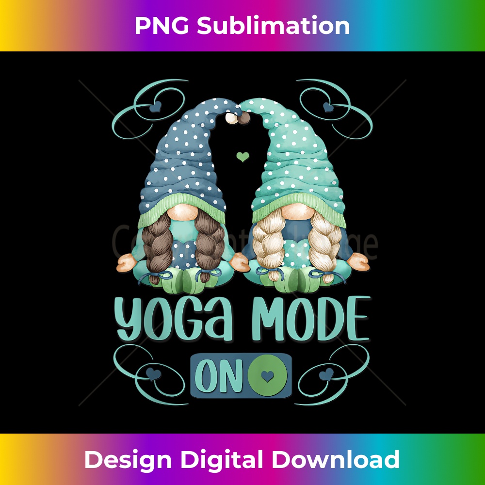 Cute Yoga Gnome For Summer Mode On For Yoga Teacher - Creative Sublimation PNG Download