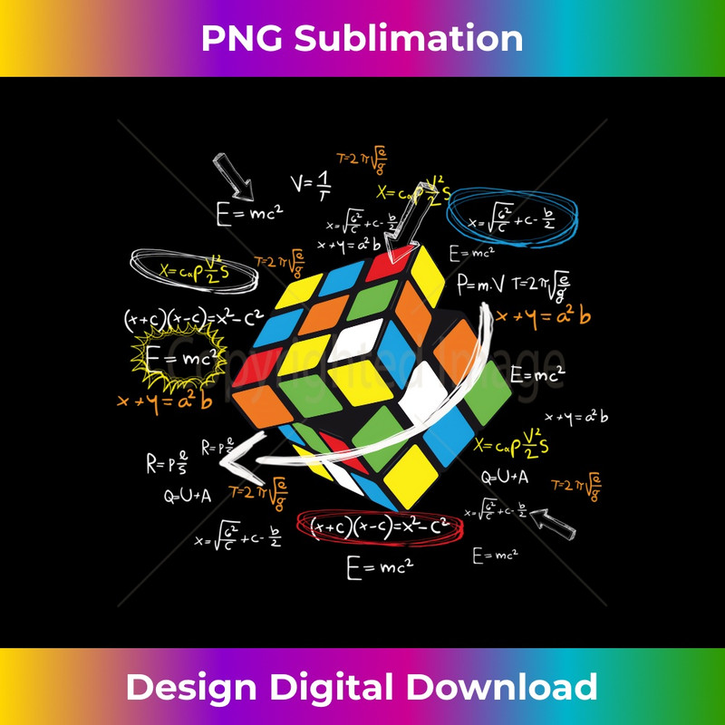 Cool Math Rubik Rubix Rubics Player Cube Math Lovers - PNG Transparent Sublimation File