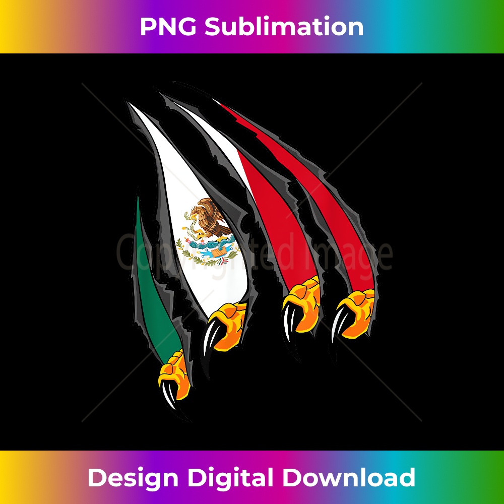 Mexico Patriotic American Eagle Claws With Mexican Flag 1 - Instant Sublimation Digital Download