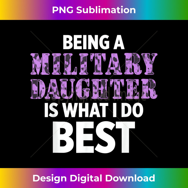 Military Child Month Purple Up Daughter 1 - Unique Sublimation PNG Download