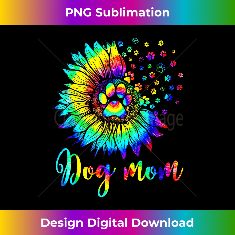s Sunflower Dog Mom Tie Dye Dog Lover Funny 2 - Stylish Sublimation Digital Download