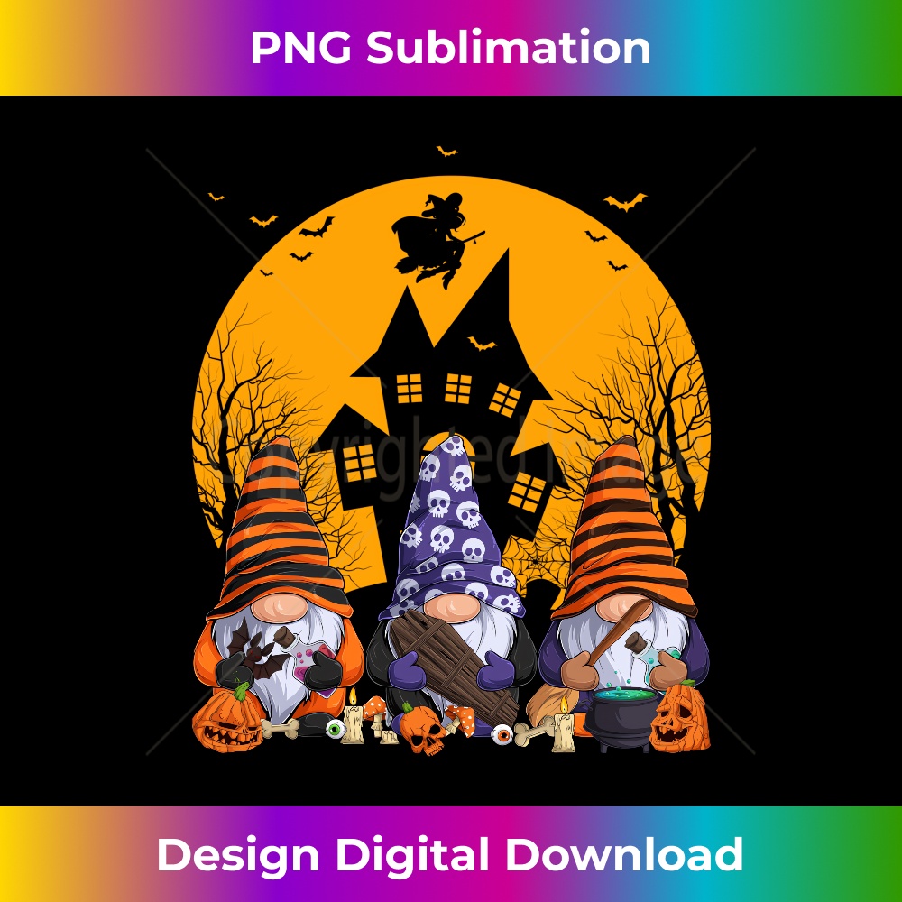 Cute Gnomes Halloween Fall Autumn Season Gnomes Girls - Signature Sublimation PNG File