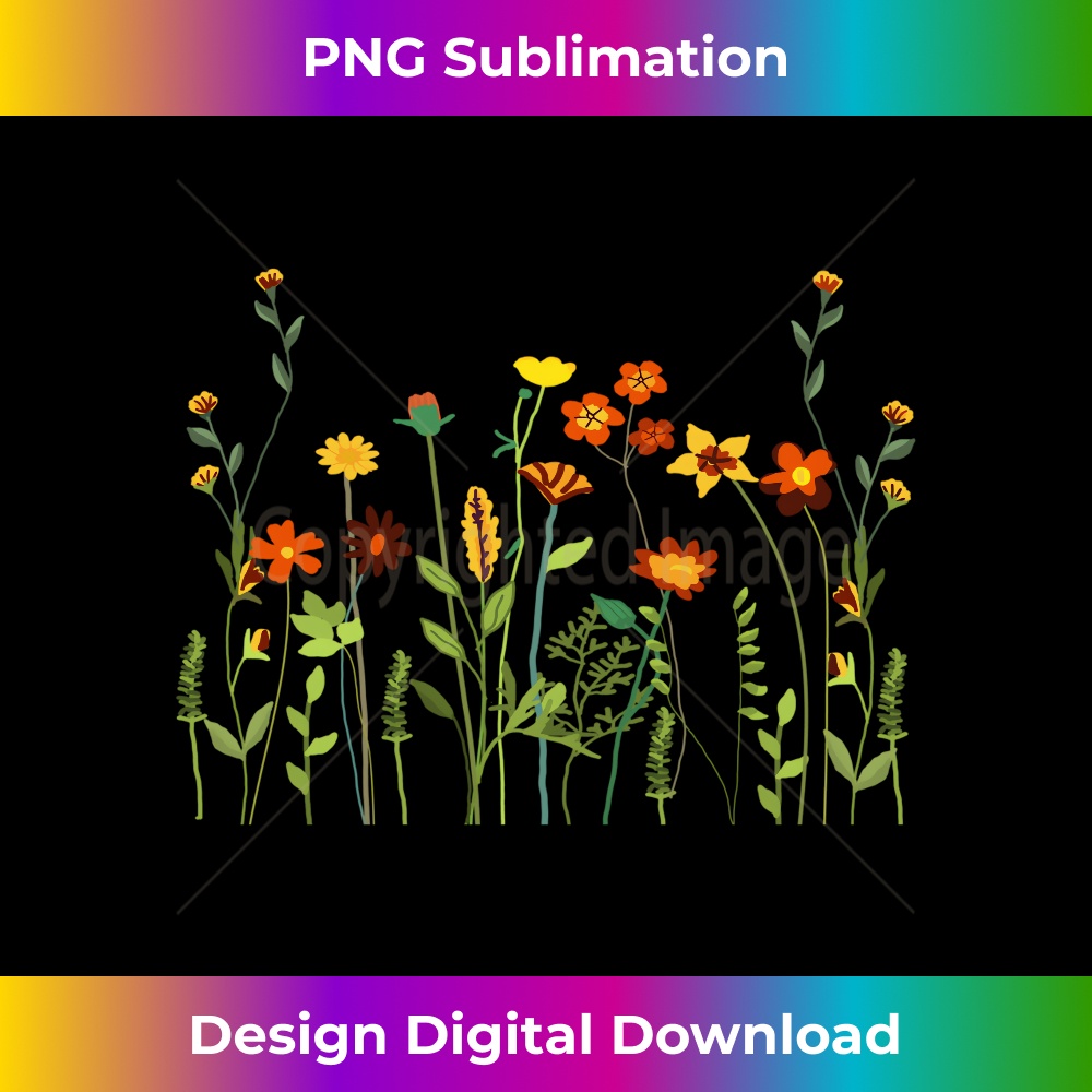 Wildflower Summer Floral Graphic Flower Florist - Instant PNG Sublimation Download