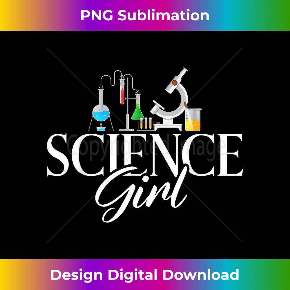 Science Girl Scientist Girl 2 - Signature Sublimation PNG File