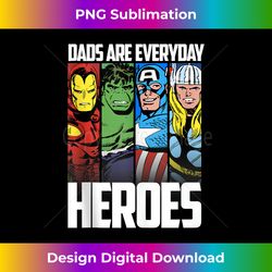 Marvel Avengers Dads Are Everyday Heroes Vintage Panels Tank Top - Digital Sublimation Download File