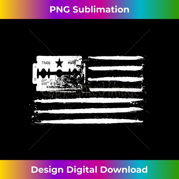 USA flag - Lines of coke (cocaine) and razor blade | Inspire Uplift